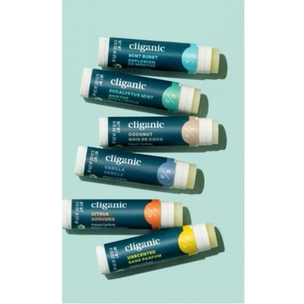 CLIGANIC ‘Rainforest Fresh’ Organic Lip Balm Set